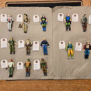 Vintage Lot 14 G.I.Joes Action Figures 1980s 1984-1990's sold as is